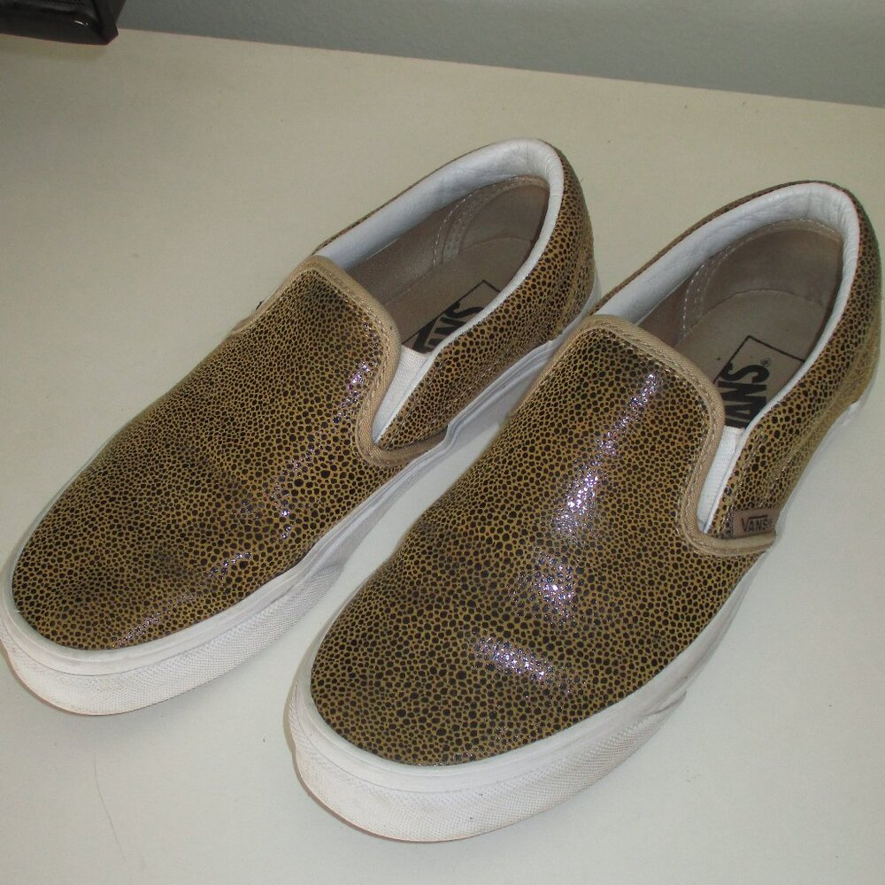 Vans Unisex Animal Print Slip-on Sneaker Loafer - Size 5.5 - 7M